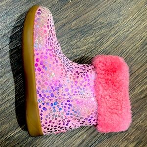 UGG Pink Leopard Toddler girl boots size 8
